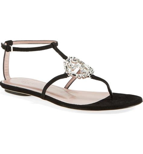 gucci gg crystal thong sandals|gucci thong sandals sale.